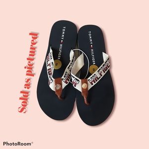 TOMMY HILFIGER THONG SLIPPER SIZE 8 NEW